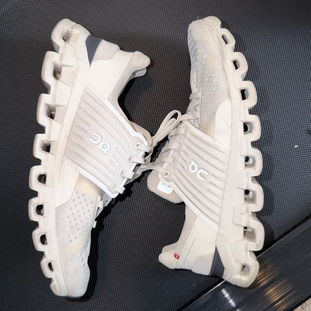 On Running Cream Cloud Sneakers